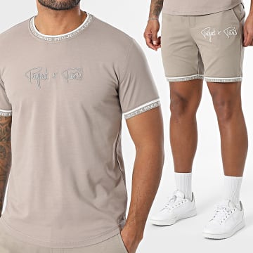Project X Paris - Set T-Shirt Und Jogginghose 2310019 2340019 Taupe